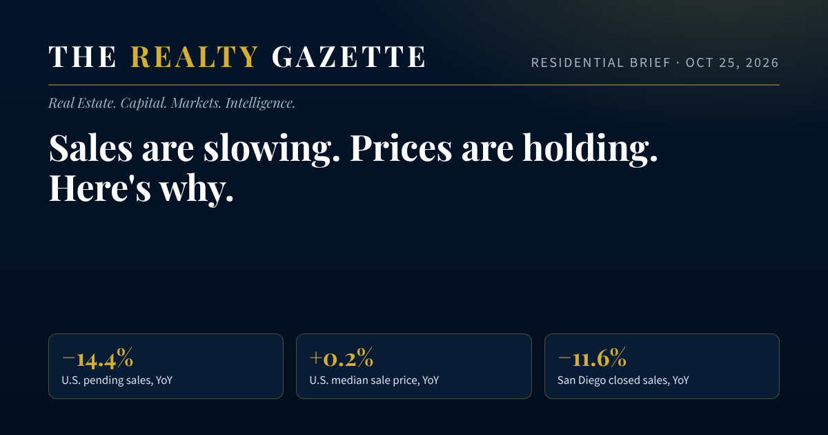 Sales are slowing. Prices are holding. Here's why.